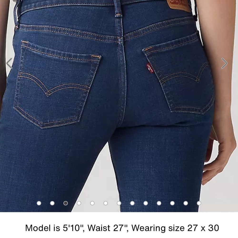 Levi's 711 Skinny Jeans sz16 - Picture 5 of 7